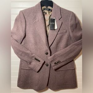 NWT Ralph Lauren Blazer, lavender. Brand new. Perfect for work or fun.